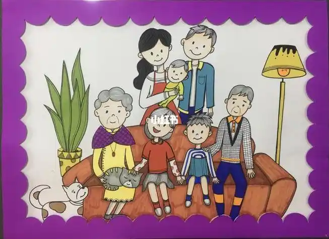 全家福图画全家福图画简单
