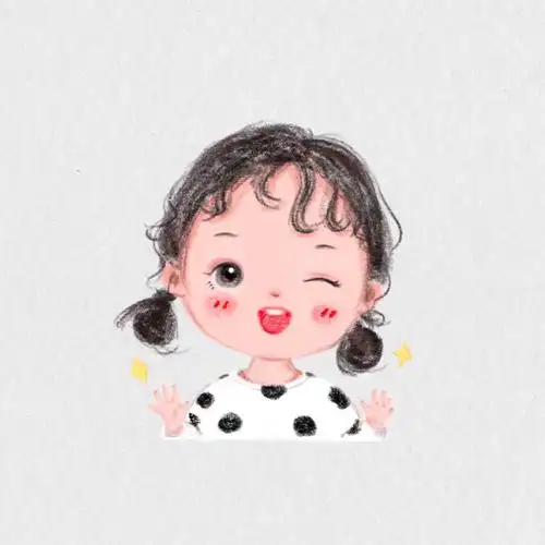 卡通女孩 可爱 清新 手绘头像 闺蜜头像 寝室头像