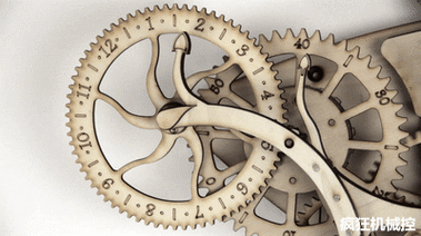 齿轮传动控制的钟表