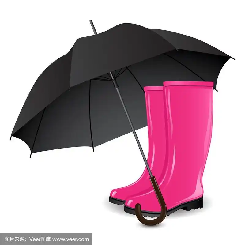 雨靴和雨伞