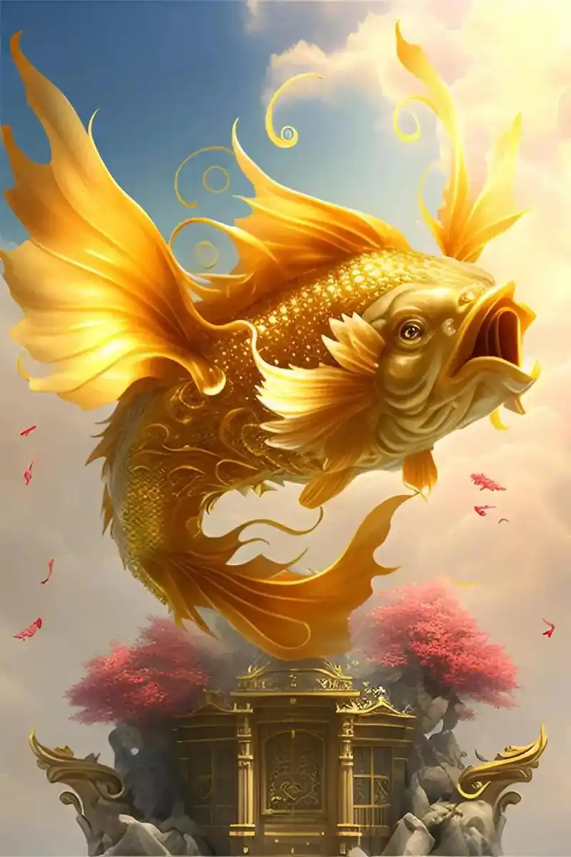 鱼跃龙门[1],中国古代神话传说,又称"鲤鱼跳龙门",指黄河 - 抖音