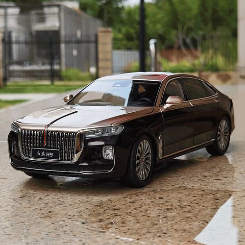 跃纪生原厂1:18一汽轿车红旗h9合金汽车模型新款收藏送礼摆放展示