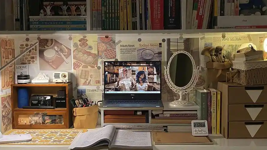 915关于我的学习桌面布局不加滤镜的舒服暖调