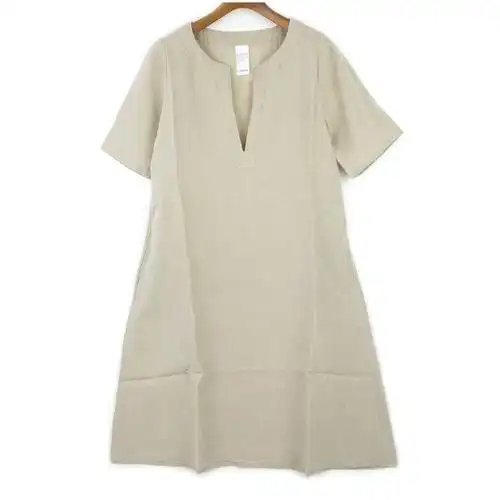 muji感觉的极简连衣裙