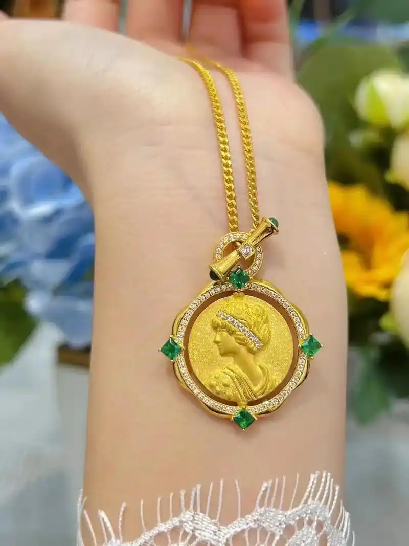 9593黄金旋转女王项链浓浓的贵族气质,9593黄金旋转女王 - 抖