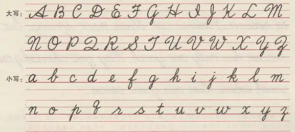 英语手写体26个字母可以在word文档中直接选择