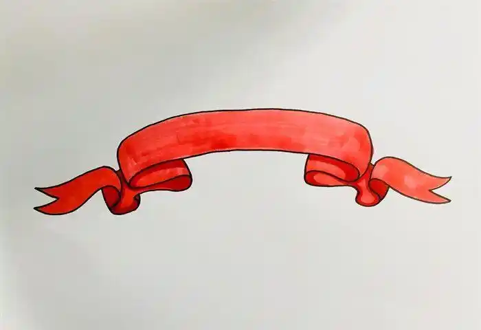丝带简笔画红飘带怎么画简笔画教程简笔画大全儿童节中的彩带简笔画