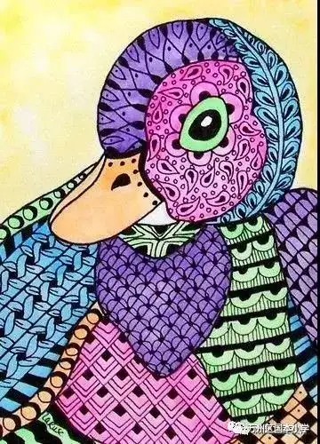 国本小学年级三四年级手工线上教学.彩色线描动物画