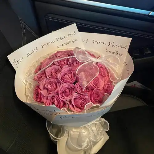 七夕花束第一次买紫霞仙子玫瑰完全不踩雷