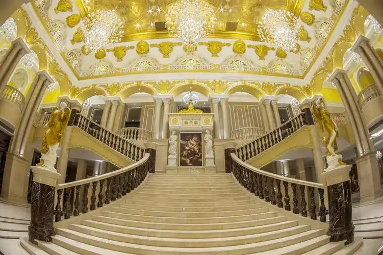 烟台市精品酒店大堂实景图和设计规划图