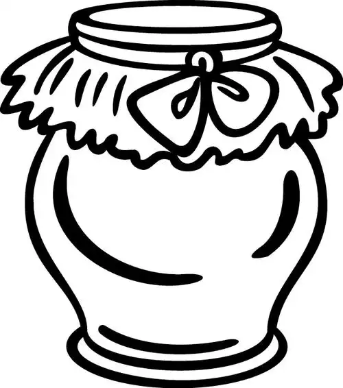 带蝴蝶节的坛子