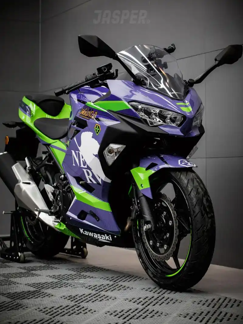 川崎ninja400初号机涂装 少年,驾驶你的eva初号机暴走吧!