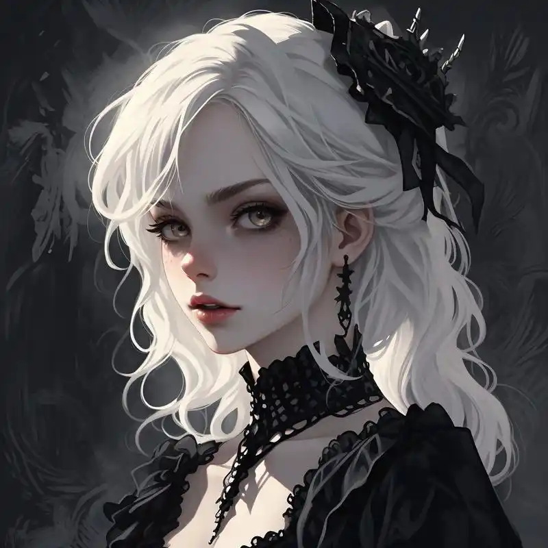 94黑暗系冷血哥特风头像09 探索黑暗与神秘的交融,在这些冷血哥特