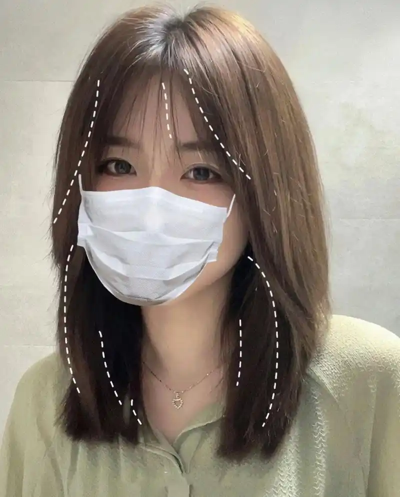 方圆脸女生适合的层次感锁骨发～蓬松显脸小 女孩子都去剪这个发型