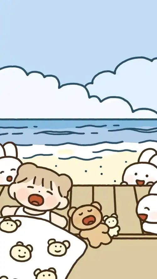 软萌可爱插画背景手机壁纸 第二辑_卡通_手机壁纸下载_美桌网