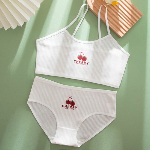 【套装】纯棉女童内衣内裤发育期中大童小学生7-15岁吊带儿童背心