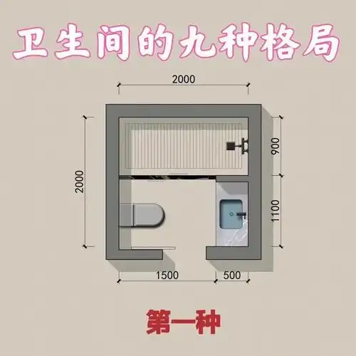卫生间九种格局设计