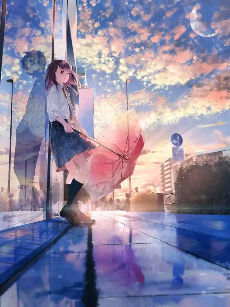 二次元 #动漫 #背景图 #壁纸 #治愈系 - 抖音