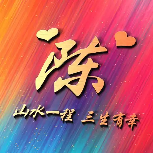 2021彩色精品姓氏头像立体3d风格将百家姓与艺术融合