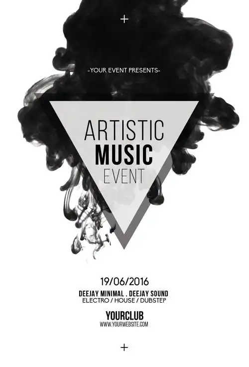 【精品素材】音乐宣传创意海报设计素材_高清psd图片素材 1275*1875