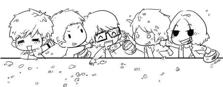 五月天的素描简笔画