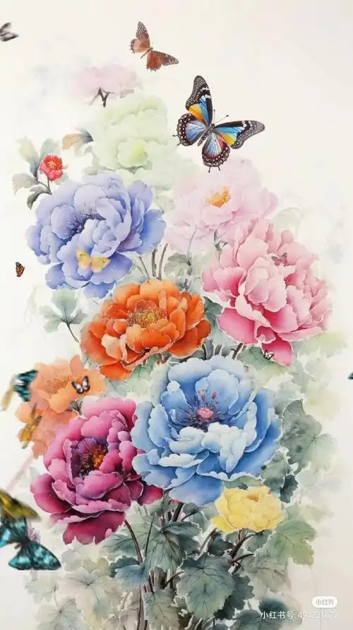 花开富贵壁纸,花开人间,每一朵花儿都带着一份温馨的祝福