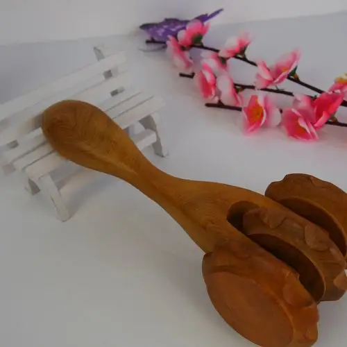 越南香木按摩器批发天然檀香木制按摩器三轮手推老年人用品赠品图片