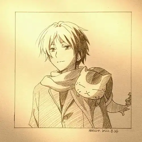 夏目友人帐  一人一猫,可可爱爱的!