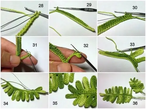 更多花与叶子的钩法学会之后钩上一扎,让人见了都想搬回家啦!