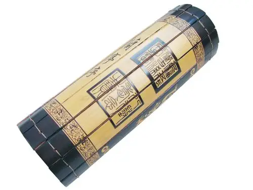 竹简刻字兰亭竹刻定制复古中国国风竹书书卷竹编