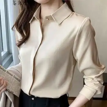 衬衫冬季女面白衬衫女士职业气质时尚正装衬衣职场女装免烫长袖上衣寸