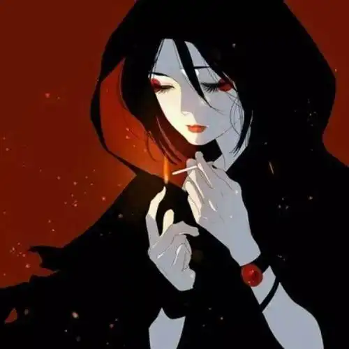 头像图片丨超酷的女生抽烟头像