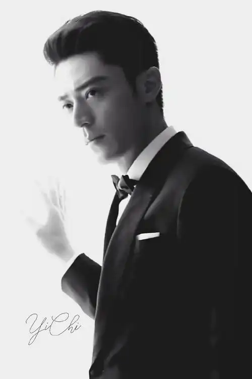 霍建华# 霍建华领结礼服黑白系列,最后一张不算纯黑白,凑个九宫格吧