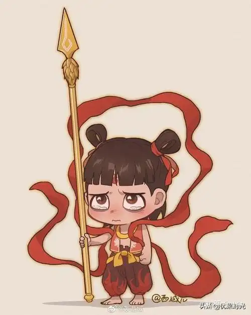 网友版哪吒人物设定图自由发挥版哪吒q版哪吒头像更多高清无水印的