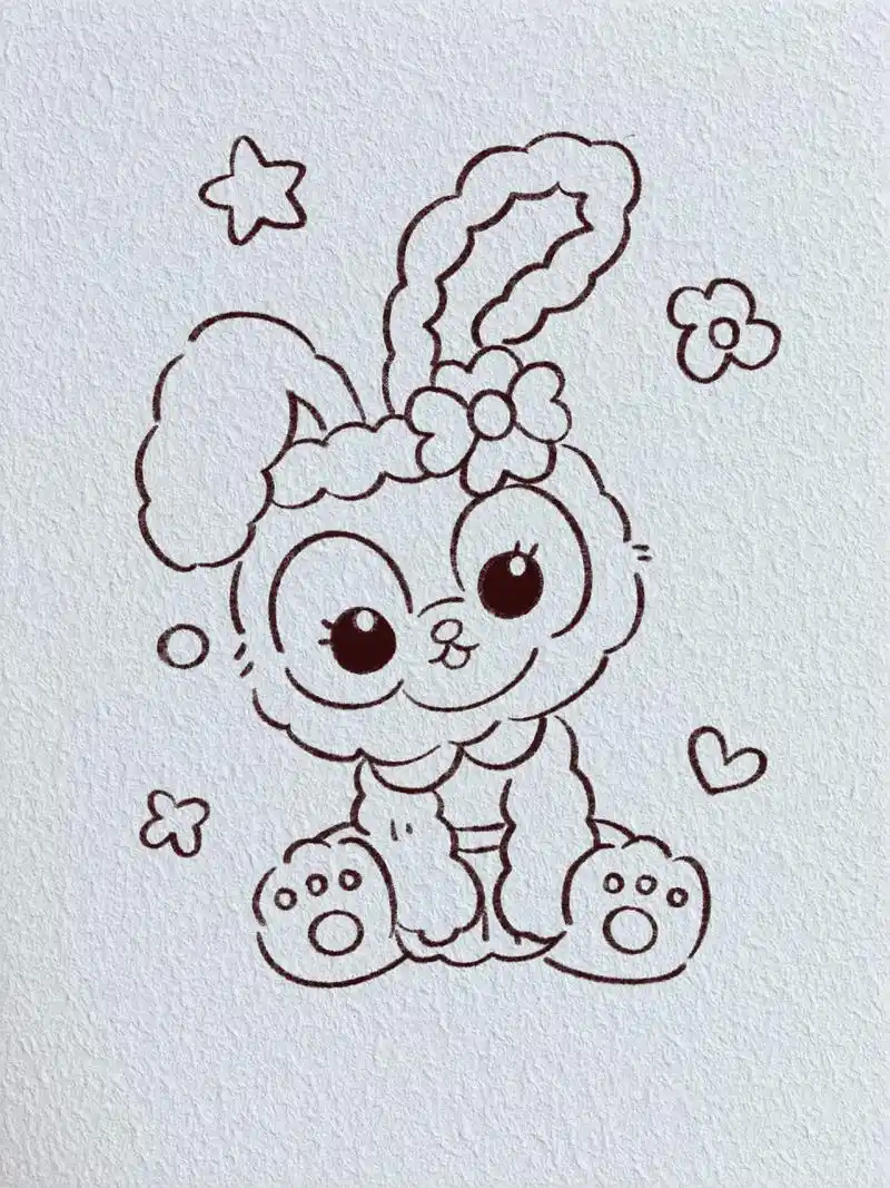 画一只星黛露小可爱95 这次是涂色版