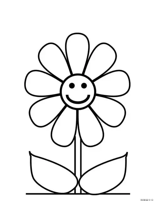 5张简单可爱的向日葵简笔画