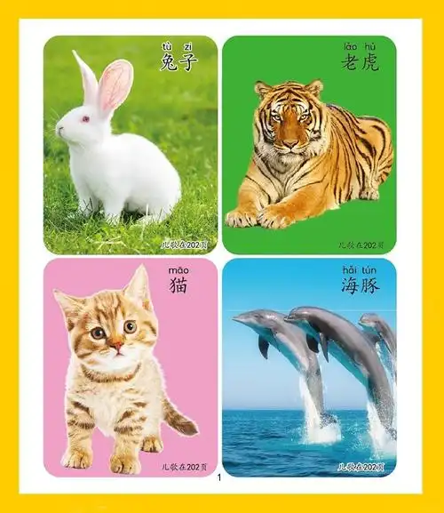 认知书宝宝看图识字认物卡片婴幼儿童书籍认物大全1000例附儿歌三百首