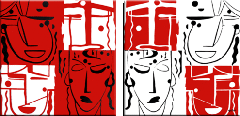 喜怒哀乐平面构成图_360图片