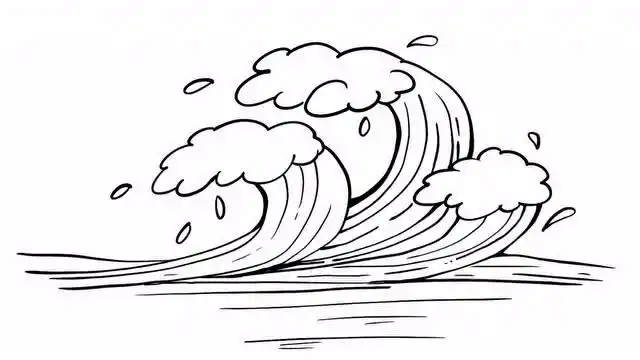 7,海浪的画法教程