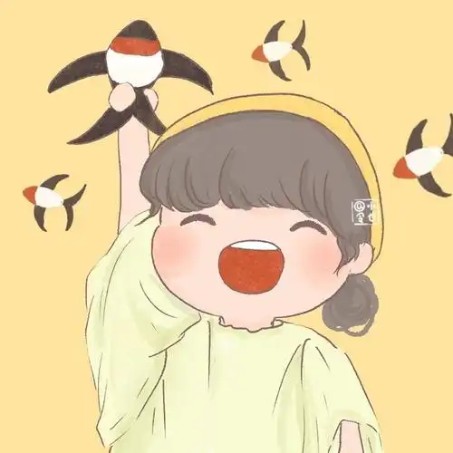 清新春日 女生头像 手绘头像 图源画师 @令小也