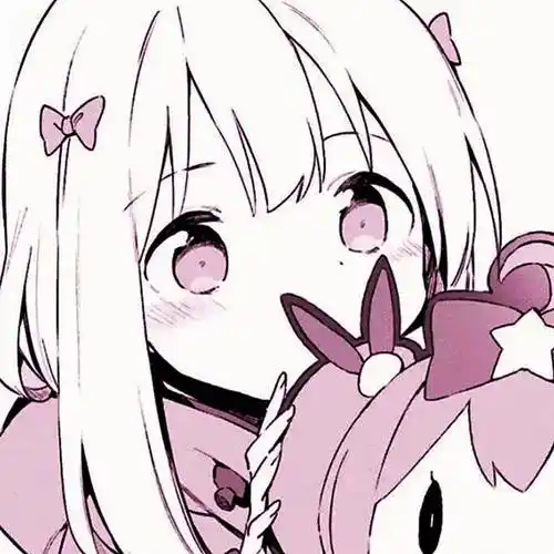 女生头像粉色系少女心动漫头像