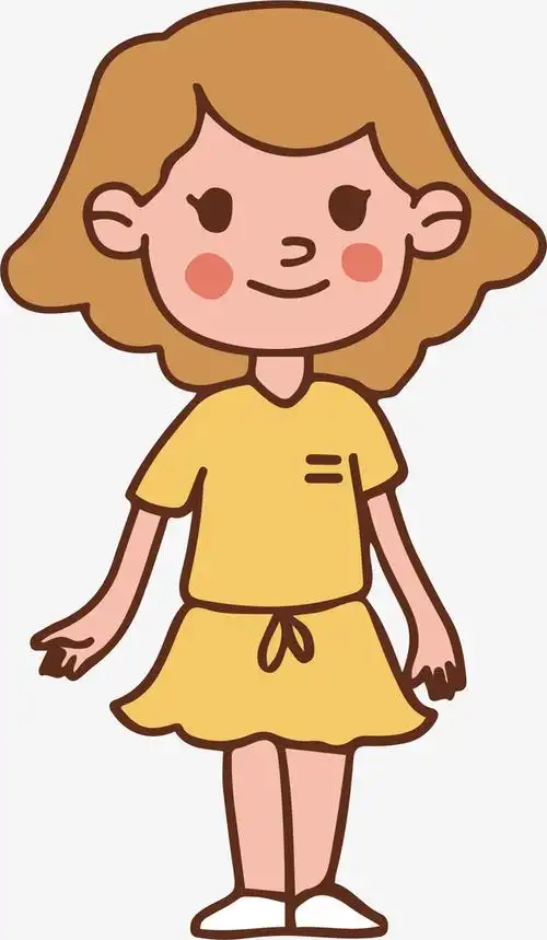 关键词 : 卷发,女孩,可爱,黄色t恤,卡通,微笑,腮红,人物,矢量[声明]