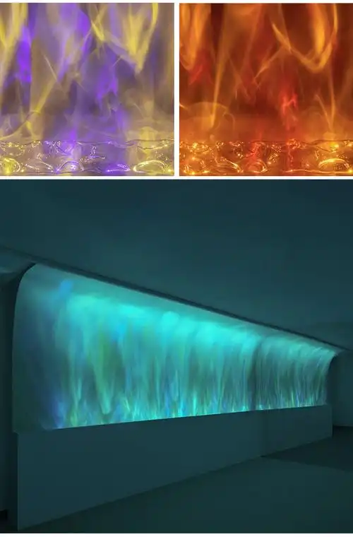 go3d动态洗墙灯投影led壁灯客厅酒吧ktv水纹灯网红背景墙装饰氛围灯