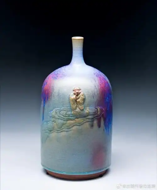 作品欣赏#明说陶瓷##陶瓷##陶瓷艺术#钧瓷超话济南·绿宝石艺术陶瓷馆