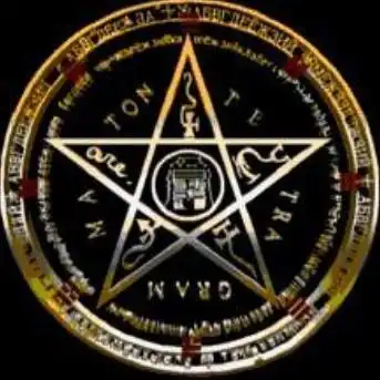 来源于日本著名阴阳师晴明的"桔梗印",这是一种对付妖怪的五芒星图纹