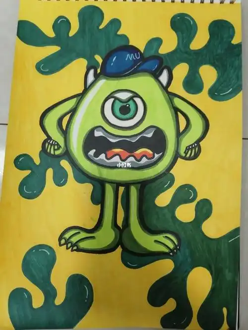 大眼仔70ω70马克笔简笔画