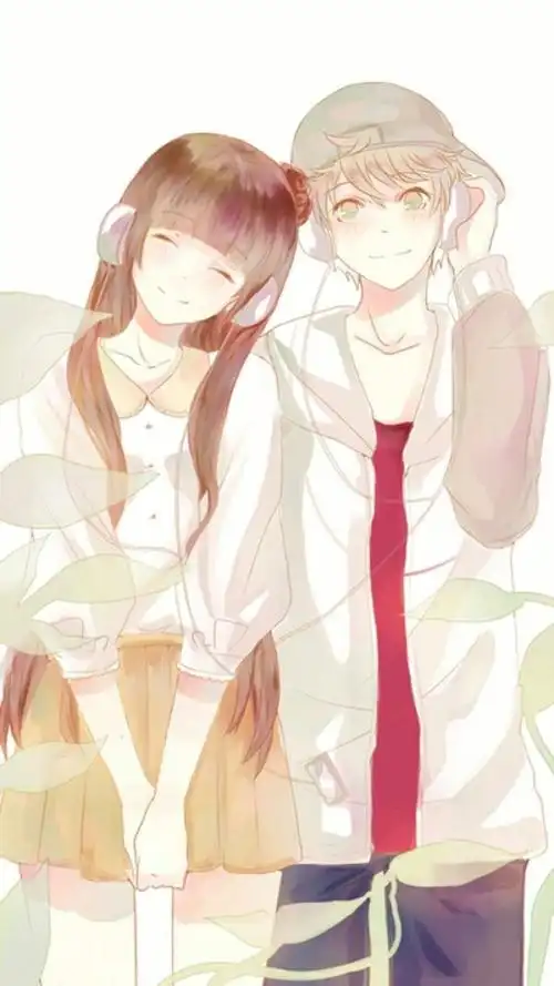 动漫 壁纸 情侣 甜