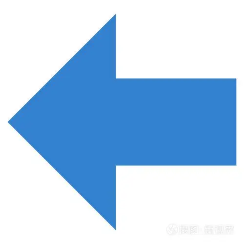 箭头左平面矢量图标