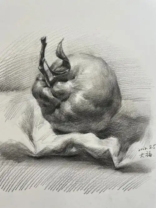 零基础素描干货分享橘子的步骤图