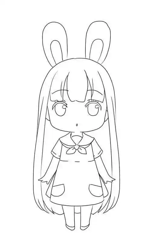 少女简笔画q版人物简笔画女孩q版人物简笔画女孩人物简笔画q版吴磊简